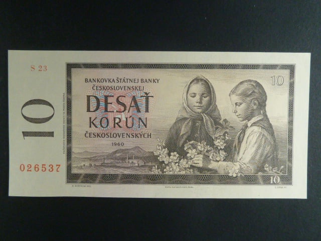 10 Kčs 1960 s. S 23