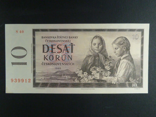 10 Kčs 1960 s. S 40