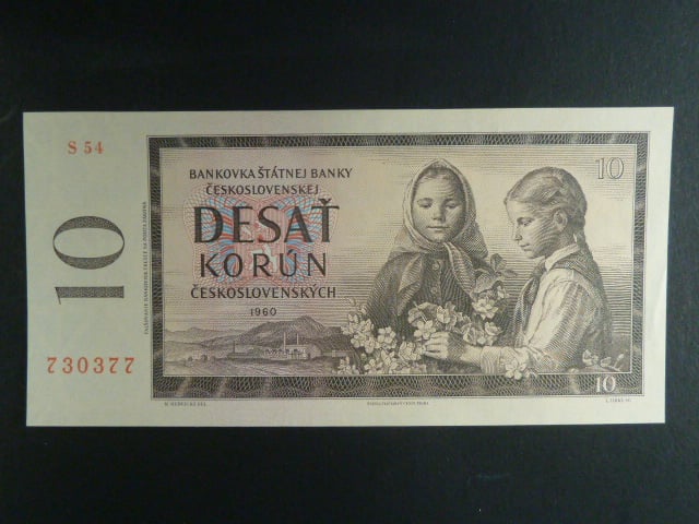 10 Kčs 1960 s. S 54