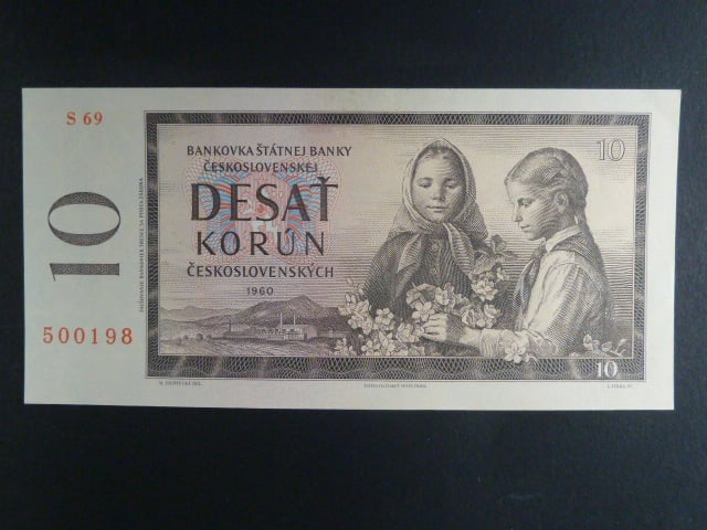 10 Kčs 1960 s. S 69