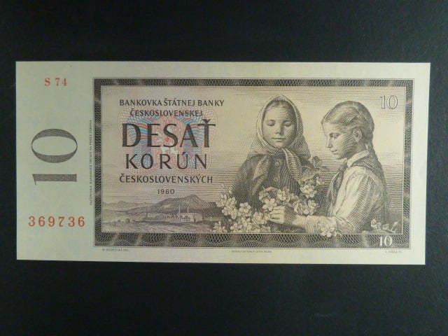 10 Kčs 1960 s. S 74