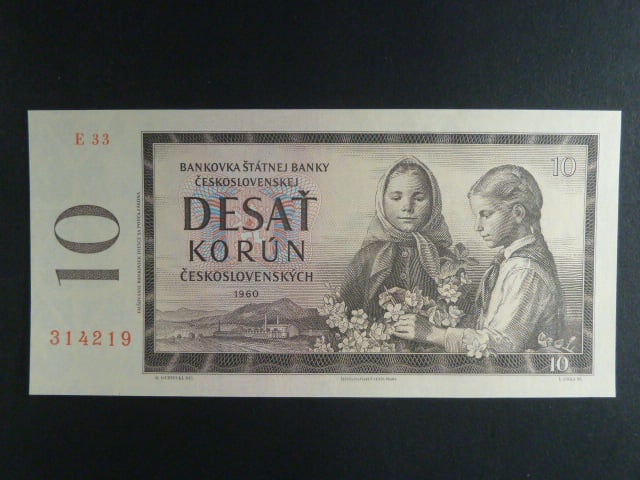10 Kčs 1960 s. E 33