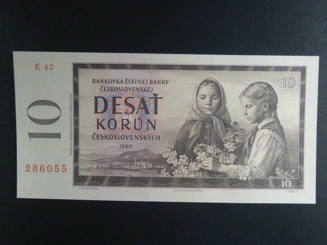 10 Kčs 1960 s. E 42