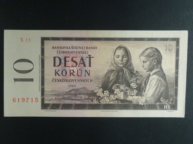 10 Kčs 1960 s. X 11