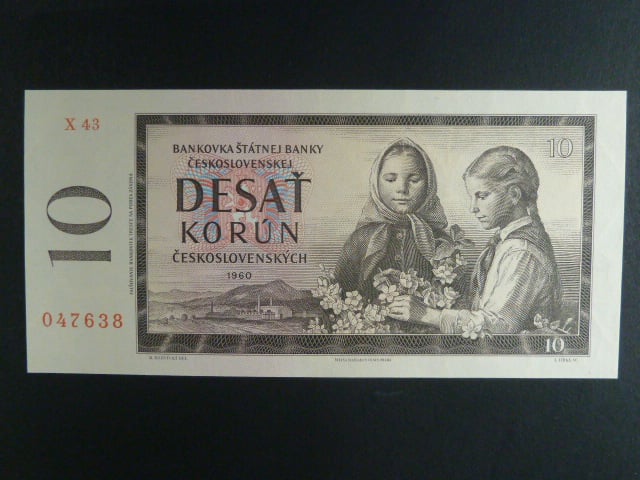 10 Kčs 1960 s. X 43