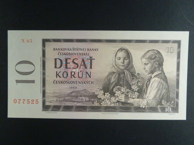 10 Kčs 1960 s. X 65