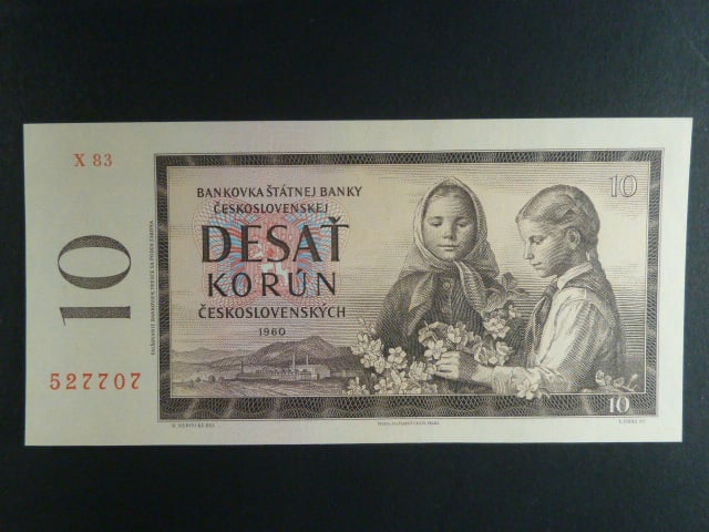 10 Kčs 1960 s. X 83