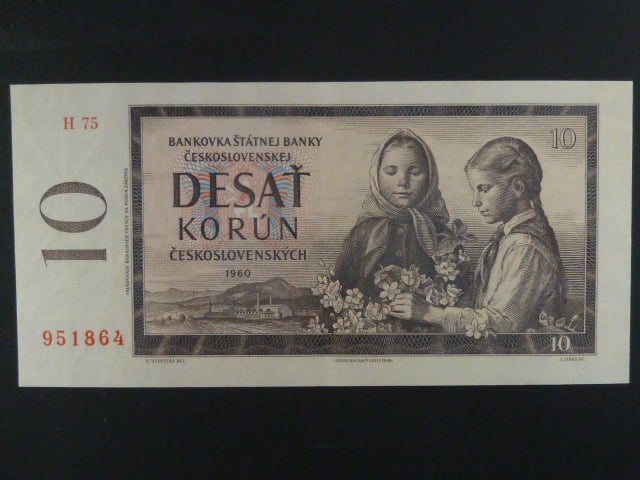 10 Kčs 1960 s. H 75