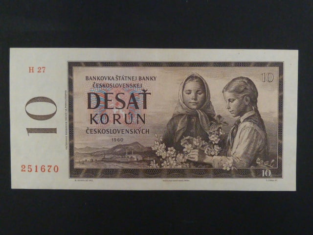 10 Kčs 1960 s. H 27