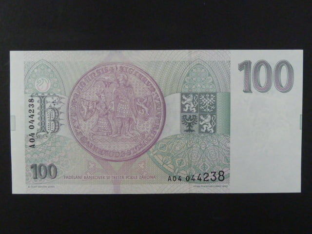 100 Kc 1993 s. A 04, Baj. CZ 5