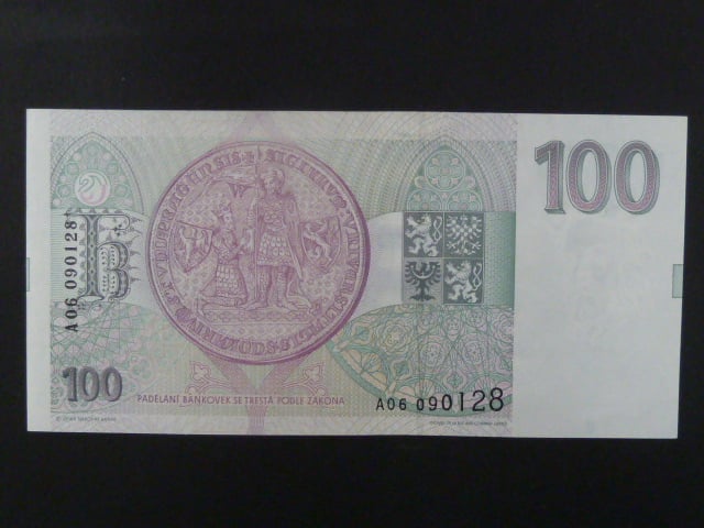 100 Kc 1993 s. A 06, Baj. CZ 5