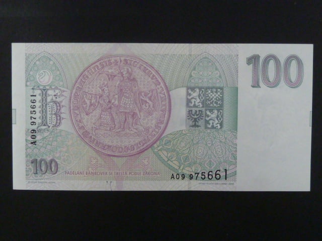 100 Kc 1993 s. A 09, Baj. CZ 5
