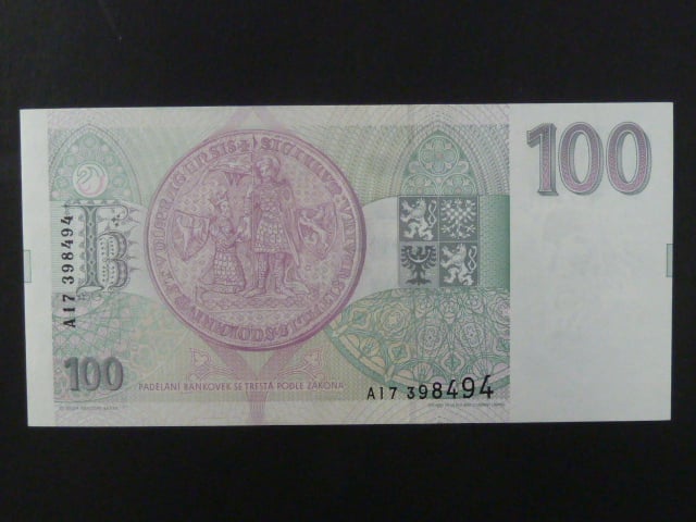 100 Kc 1993 s. A 17, Baj. CZ 5