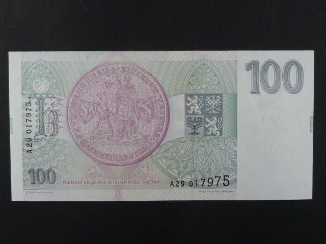 100 Kc 1993 s. A 29, Baj. CZ 5