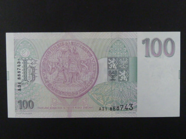 100 Kc 1993 s. A 31, Baj. CZ 5
