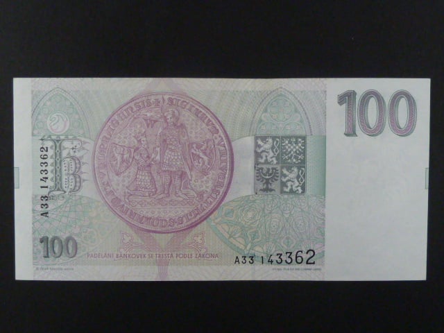 100 Kc 1993 s. A 33, Baj. CZ 5