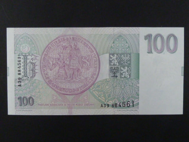 100 Kc 1993 s. A 39, Baj. CZ 5