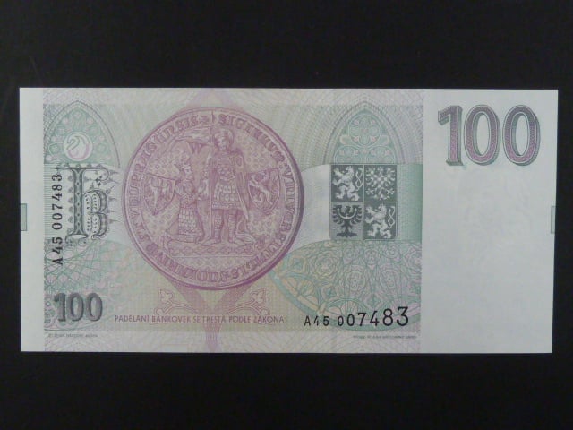 100 Kc 1993 s. A 45, Baj. CZ 5