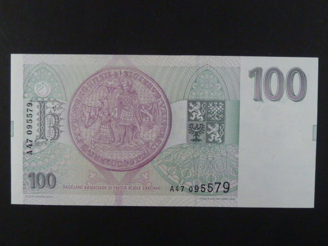 100 Kc 1993 s. A 47, Baj. CZ 5