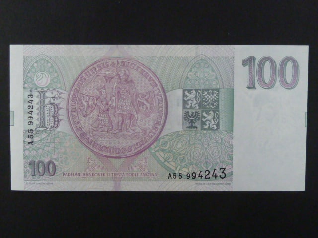 100 Kc 1993 s. A 55, Baj. CZ 5