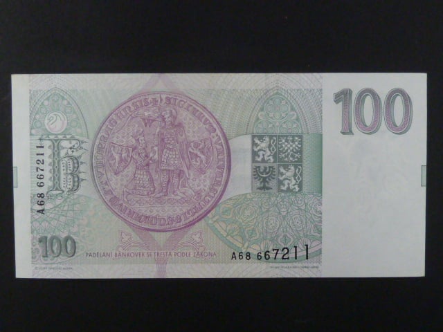 100 Kc 1993 s. A 68, Baj. CZ 5