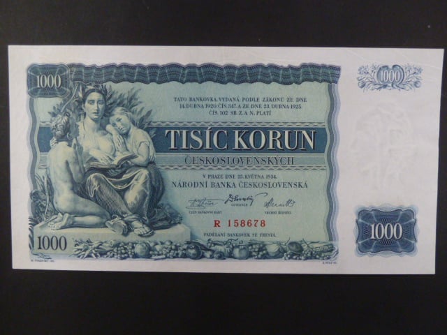 1000 Kč 25.5.1934, série R