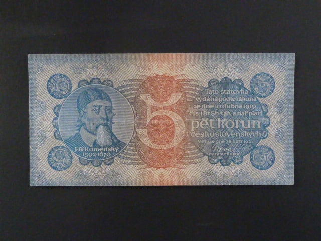 5 Kč 28.9.1921, série 4