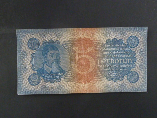 5 Kč 28.9.1921, série 6