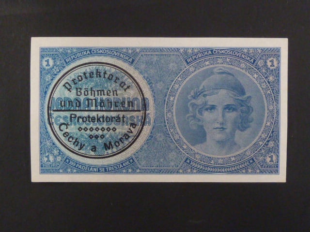 1 K 1938 série A 067, strojní přetisk