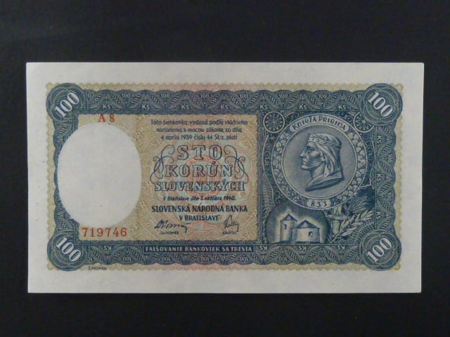 100 Ks 7.10.1940 II.vydání, série A 8