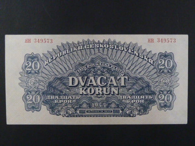 20 K 1944 série HH, číslovač 8