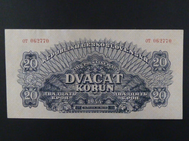20 K 1944 série OT, číslovač 8