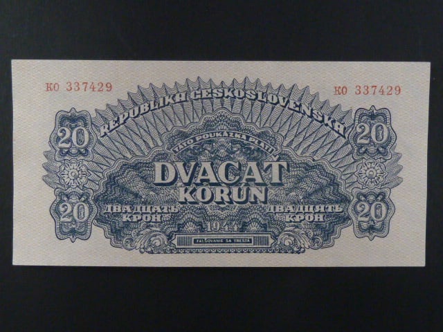 20 K 1944 série KO, číslovač 6b