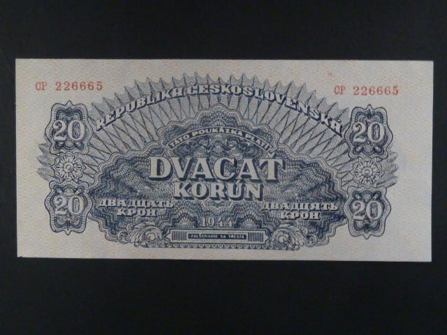 20 K 1944 série CP, číslovač 6b