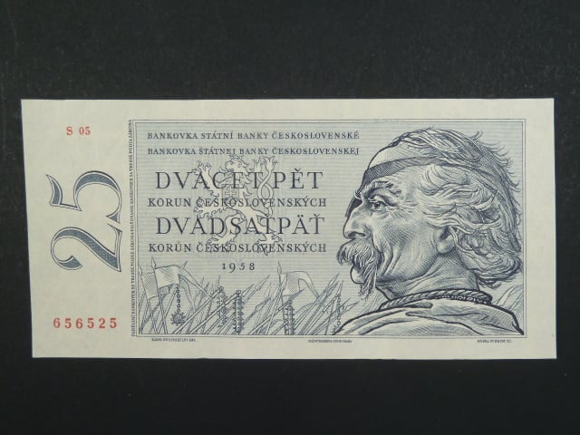 25 Kčs 1958 s. S 05