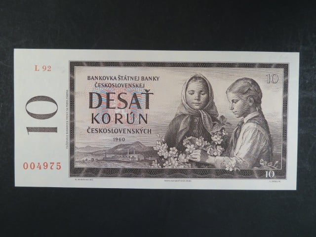 10 Kčs 1960 s. L 92