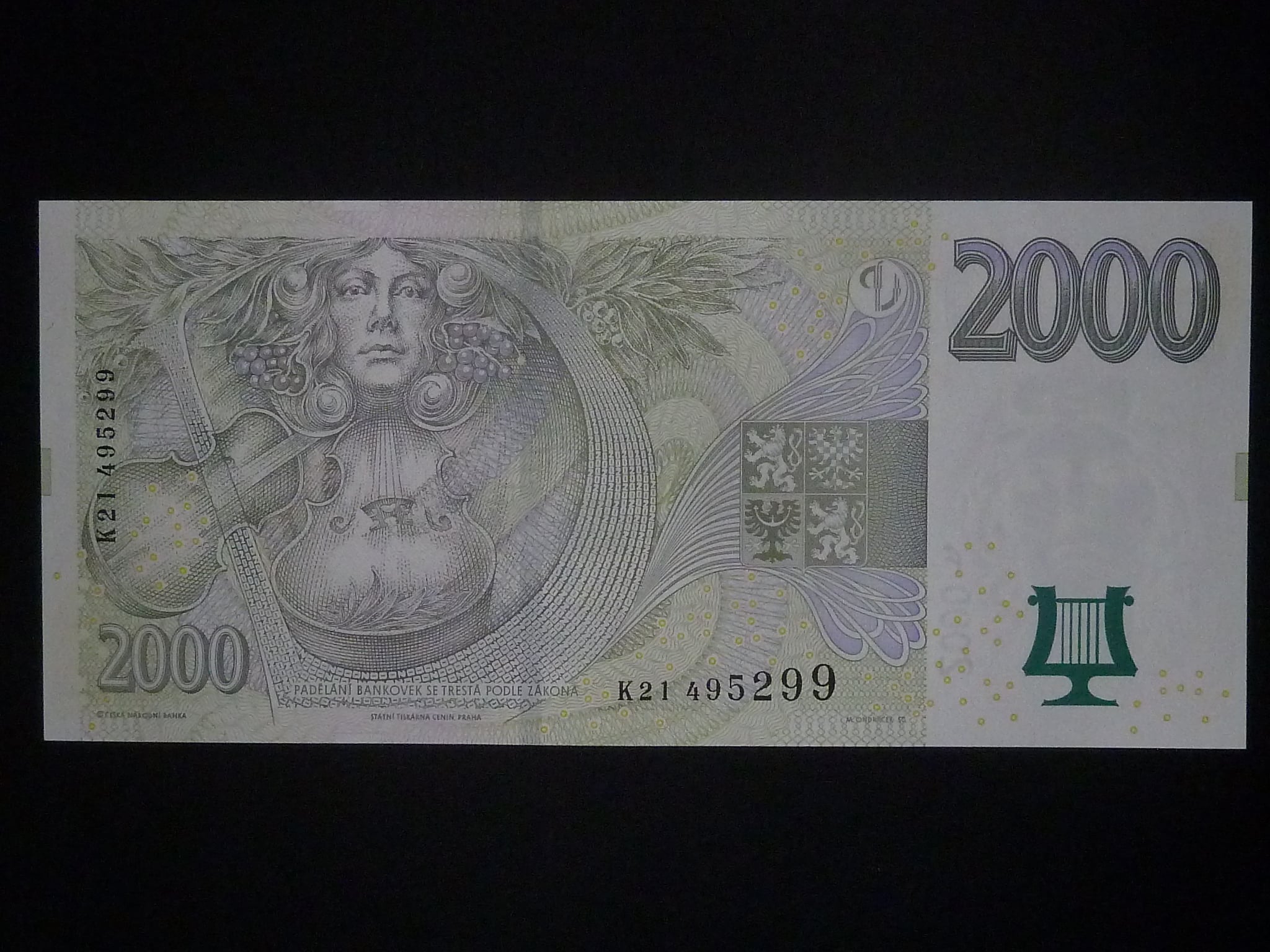 2000 Kč 2007 série K 21