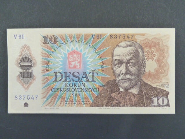 10 Kčs 1986 s. V 61