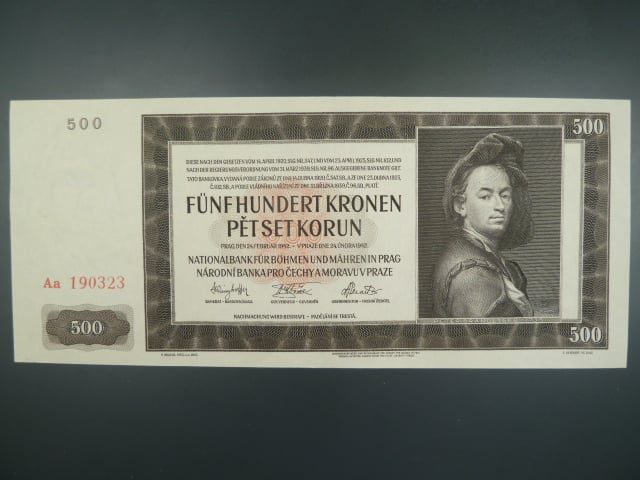 500 K 24.2.1942, série Aa II. vydání