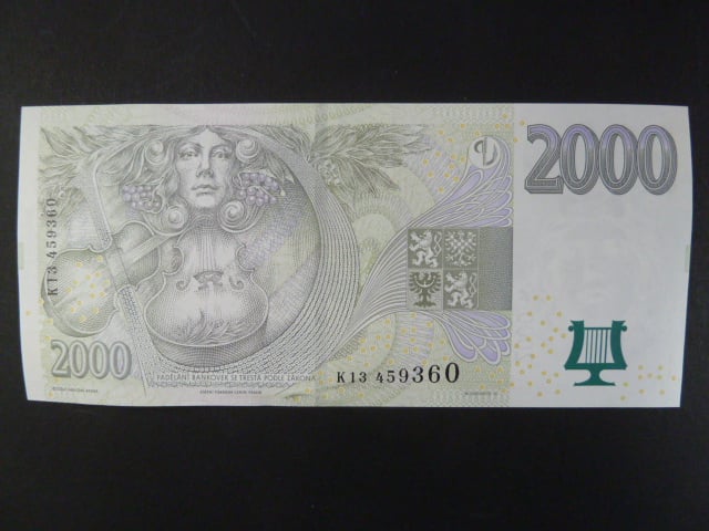 2000 Kč 2007 série K 13