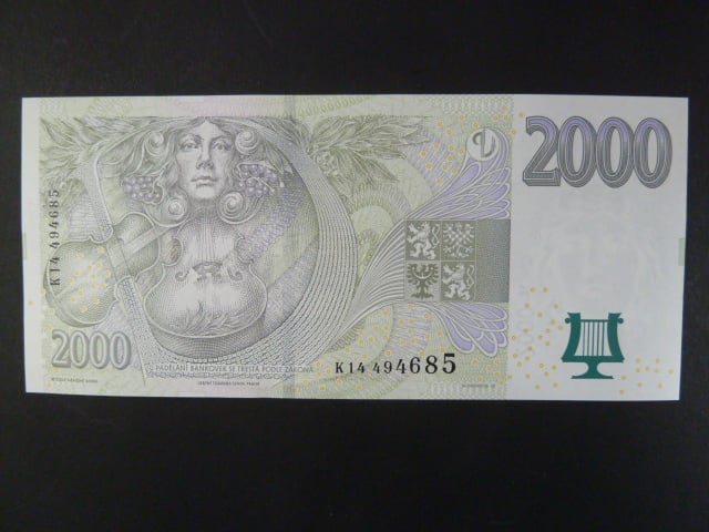 2000 Kč 2007 série K 14