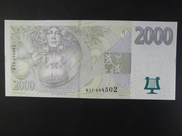2000 Kč 2007 série K 17