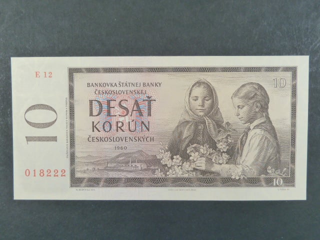 10 Kčs 1960 s. E 12