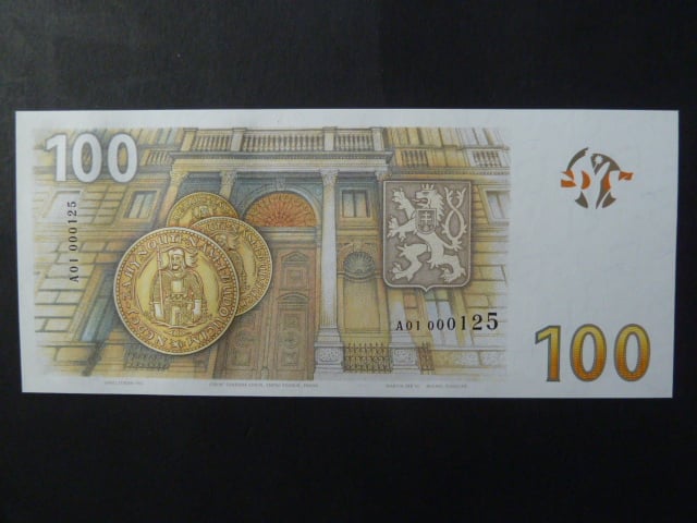 Pamětní tisk z nevydaného oceněného návrhu 100 Kč 2019 série A01 od Karla Zemana k 100.výročí budování české měny, motiv s Rašínem, dárkový obal, náklad série A - 500ks