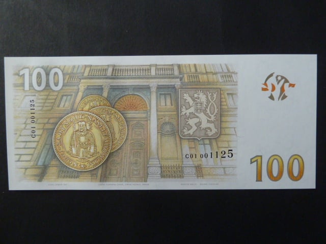 Pamětní tisk z nevydaného oceněného návrhu 100 Kč 2019 série C01 od Karla Zemana k 100.výročí budování české měny, motiv s Rašínem, dárkový obal, náklad série C - 500ks