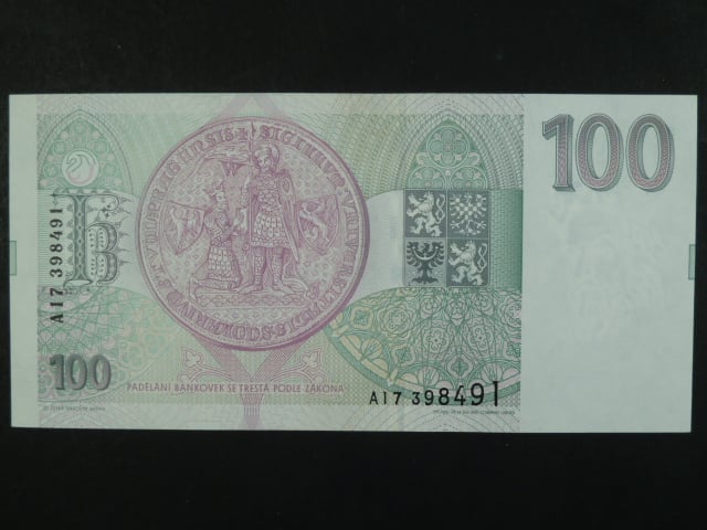 100 Kc 1993 s. A 17, Baj. CZ 5