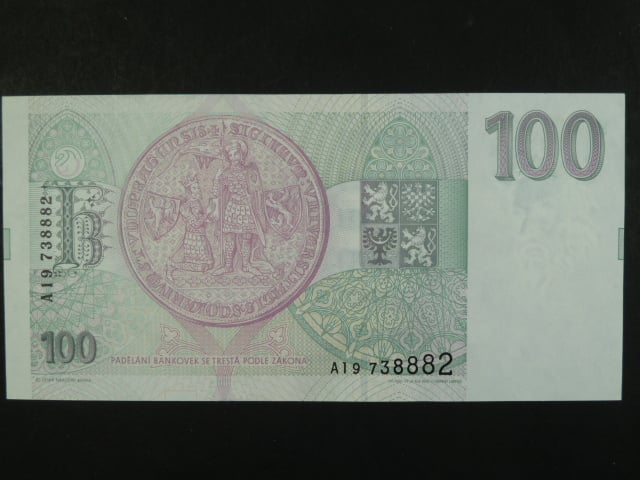 100 Kc 1993 s. A 19, Baj. CZ 5