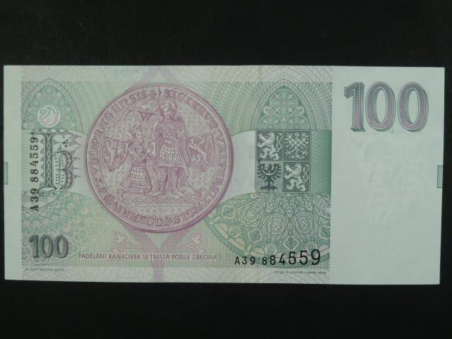 100 Kc 1993 s. A 39, Baj. CZ 5