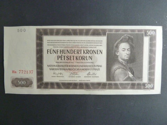 500 K 24.2.1942, série Ha II. vydání