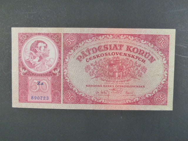 50 Kč 1.10.1929, serie Za